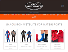 Tablet Screenshot of jmjwetsuits.com